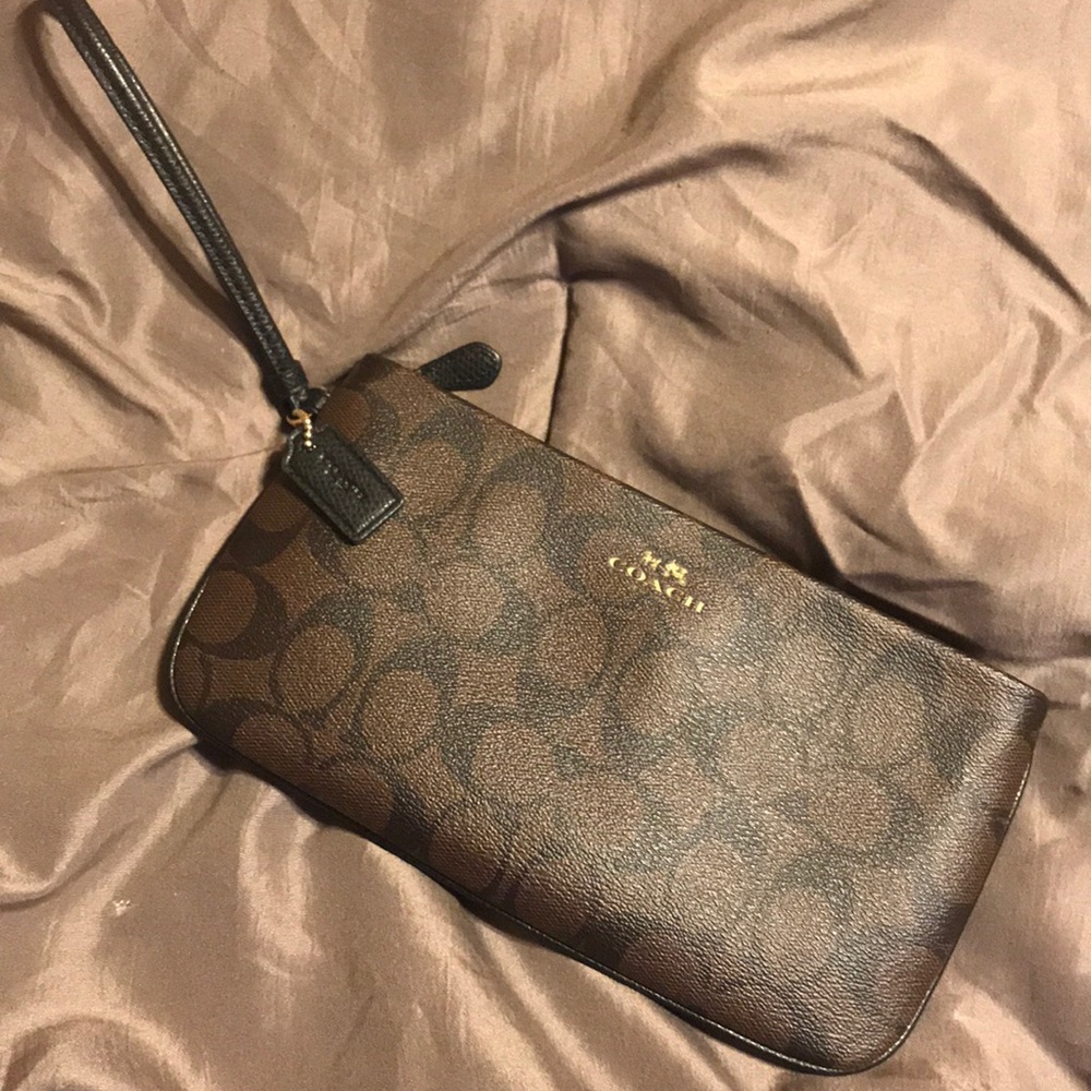 Brown Coach clutch